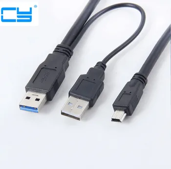 5G speed USB 3.0 power Y cable two A Male to USB mini 10pin for external Hard Disk 40cm
5G speed USB 3.0 power Y cable two A Male to USB mini 10pin for external Hard Disk 40cm