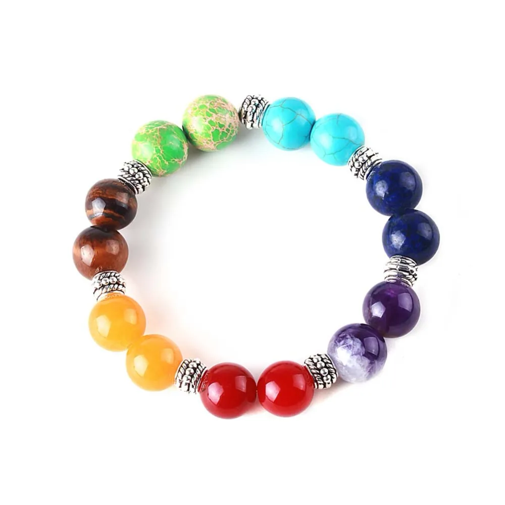 7 Chakra Bracelet Handmade Colourful Natural Lava Stone Bead Bracelets for Women Men Yoga Bangle Gift Jewelry Wholesale
7 Chakra Bracelet Handmade Colourful Natural Lava Stone Bead Bracelets for Women Men Yoga Bangle Gift Jewelry Wholesale