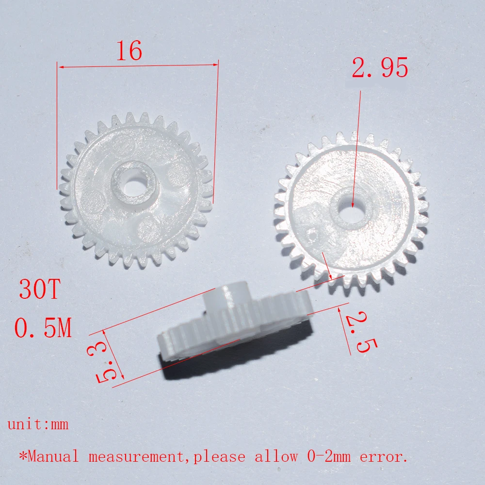 10/100pcs 30T 0.5M 3mm hole plastic gear dron rc car plane robot kids toys for boys diy baby accessories montessori nero GP303A
10/100pcs 30T 0.5M 3mm hole plastic gear dron rc car plane robot kids toys for boys diy baby accessories montessori nero GP303A