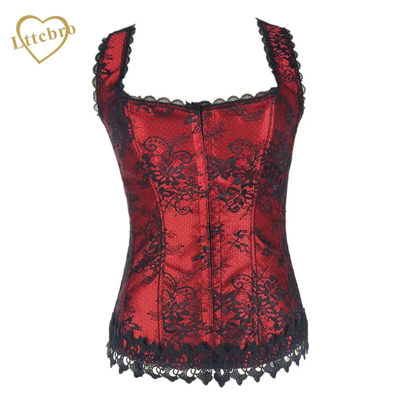 2016 Hot Style Shaper Woman Corset Red Lace Bustier Tops with Straps Corselet Fashion Halter Neck Overbust Corset Top
2016 Hot Style Shaper Woman Corset Red Lace Bustier Tops with Straps Corselet Fashion Halter Neck Overbust Corset Top