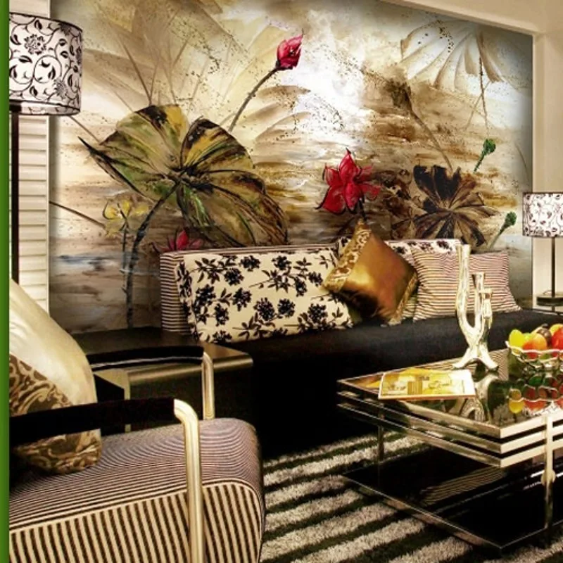 beibehang papel de parede para quarto Custom Large beautiful Chinese lotus murals sofa living room TV background wallpaper
beibehang papel de parede para quarto Custom Large beautiful Chinese lotus murals sofa living room TV background wallpaper
