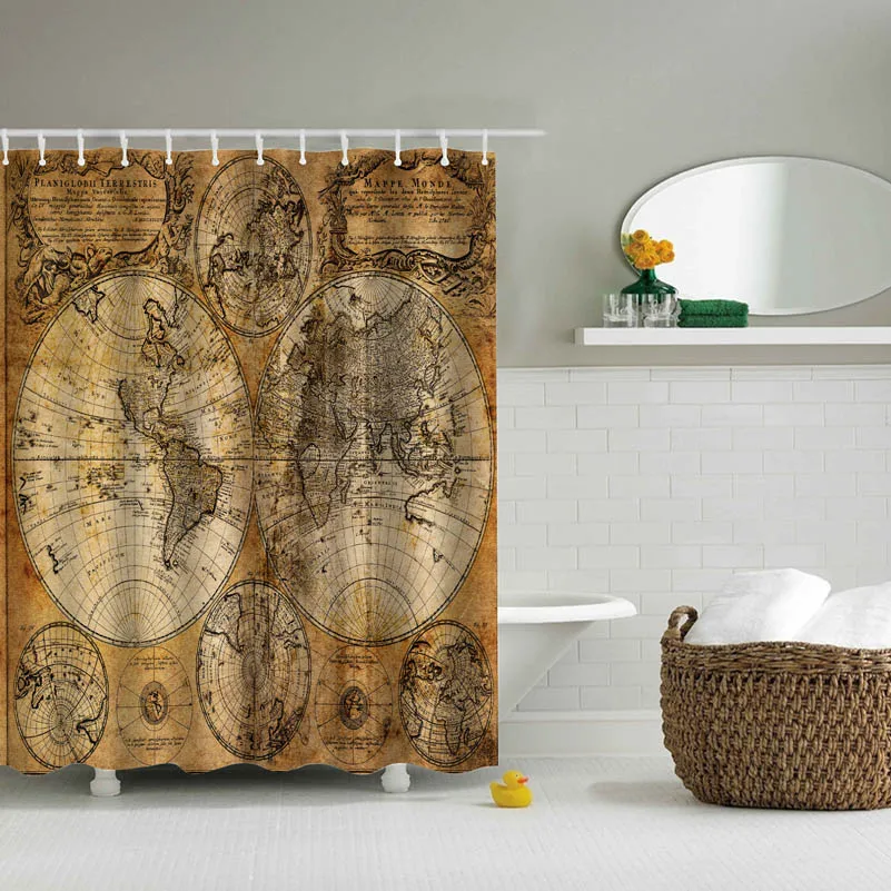 Hot selling Shower Curtain World Map Pattern Creative Shower Curtain Bathroom Waterproof Polyester Fabric size
Hot selling Shower Curtain World Map Pattern Creative Shower Curtain Bathroom Waterproof Polyester Fabric size