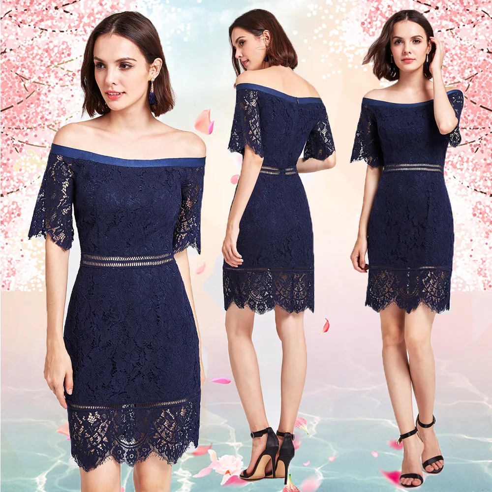 Casual Dresse for Women Elegant Cheap Women Dress Slash Neck Short Sleeve Slim Lace Party Dresses Vestido Alisa Pan AS05921
Casual Dresse for Women Elegant Cheap Women Dress Slash Neck Short Sleeve Slim Lace Party Dresses Vestido Alisa Pan AS05921