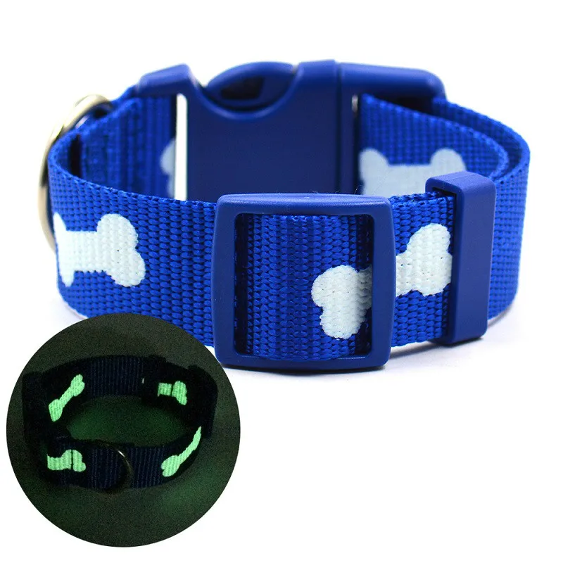 New Night with reflective Safety Small and medium dog collar bone printing dog collars width 2.5CM Nylon adjustable pet collar
New Night with reflective Safety Small and medium dog collar bone printing dog collars width 2.5CM Nylon adjustable pet collar