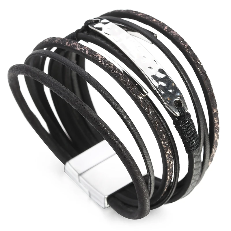 Flashbuy Black Multilayer Round Bracelets For Women Wrap Bracelets Charms Accessory Trendy Jewelry Femme Fashion Accessories
Flashbuy Black Multilayer Round Bracelets For Women Wrap Bracelets Charms Accessory Trendy Jewelry Femme Fashion Accessories