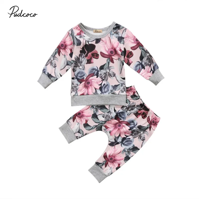 Pudcoco Kids Baby Autumn Long Sleeve Outfits Clothes Baby Boys Girls Flower Print Tops+Floral Pants 2Pcs Baby Clothes Set
Pudcoco Kids Baby Autumn Long Sleeve Outfits Clothes Baby Boys Girls Flower Print Tops+Floral Pants 2Pcs Baby Clothes Set