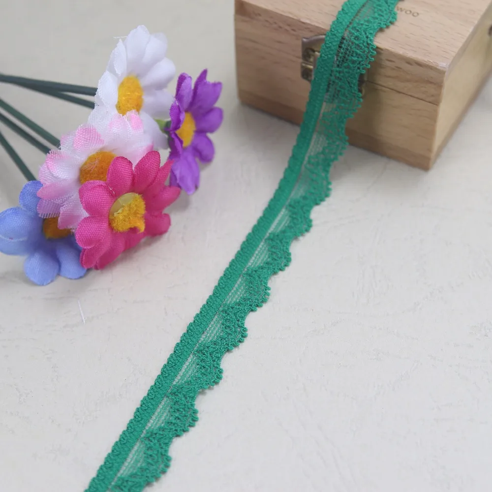 10 yard/lot 13mm green Elastic Stretch Lace trim craft clothes/garment/headband/sewing accessories
10 yard/lot 13mm green Elastic Stretch Lace trim craft clothes/garment/headband/sewing accessories