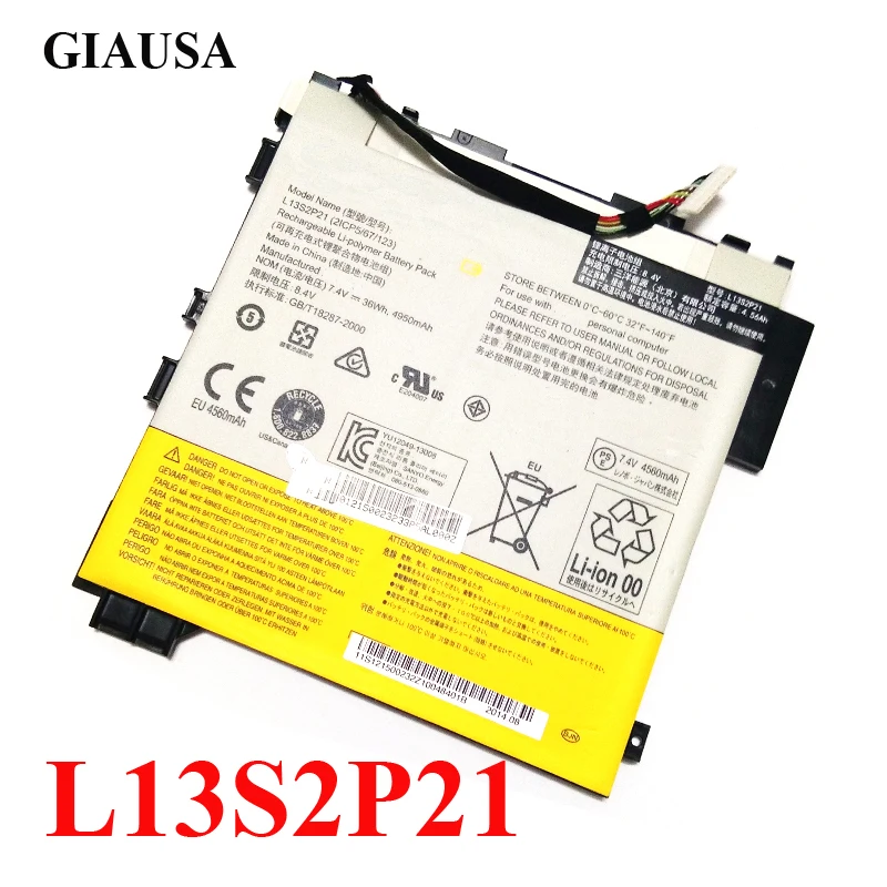 L13S2P21 Battery L13M2P23 battery for LENOVO 2ICP5/67/123 121500232 Miix2 11-ITH MIIX-2 11'' 9.5 new
L13S2P21 Battery L13M2P23 battery for LENOVO 2ICP5/67/123 121500232 Miix2 11-ITH MIIX-2 11'' 9.5 new