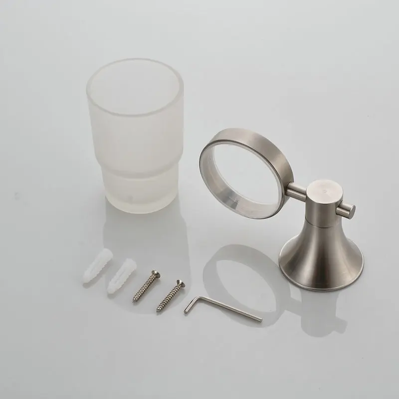 Description Picture 5 of itemStainless Steel Cup & Tumbler Holders Brand Bathroom Accessories Nickel Brushed Glass Cup holder