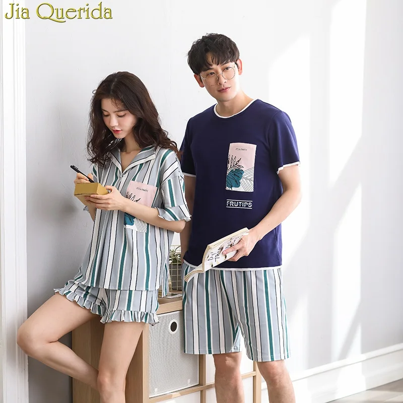 J&Q Pyjama Femme 2019 New Shorts Pajamas For Women And Men Leisure Striped Couple Matching Night Suit 100% Cotton Couple Pajamas
J&Q Pyjama Femme 2019 New Shorts Pajamas For Women And Men Leisure Striped Couple Matching Night Suit 100% Cotton Couple Pajamas