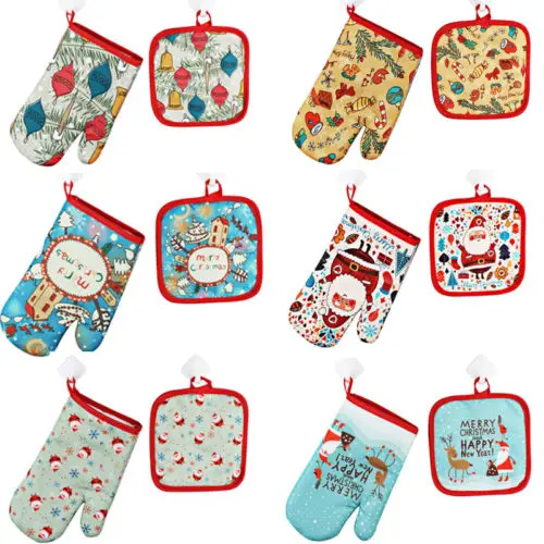 New Cost-effective 2PCS Christmas Xmas Microwave Oven Heat Insulated Pad Fashionable Home Kitchen Christmas Glove Mat 
New Cost-effective 2PCS Christmas Xmas Microwave Oven Heat Insulated Pad Fashionable Home Kitchen Christmas Glove Mat