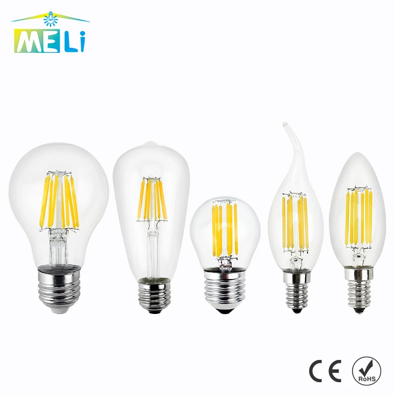 Antique Retro Vintage LED Edison Bulb E27 LED Bulb E14 Filament Light 220V Glass Bulb Lamp 4W 8W 12W 16W Candle Light Lamp
Antique Retro Vintage LED Edison Bulb E27 LED Bulb E14 Filament Light 220V Glass Bulb Lamp 4W 8W 12W 16W Candle Light Lamp