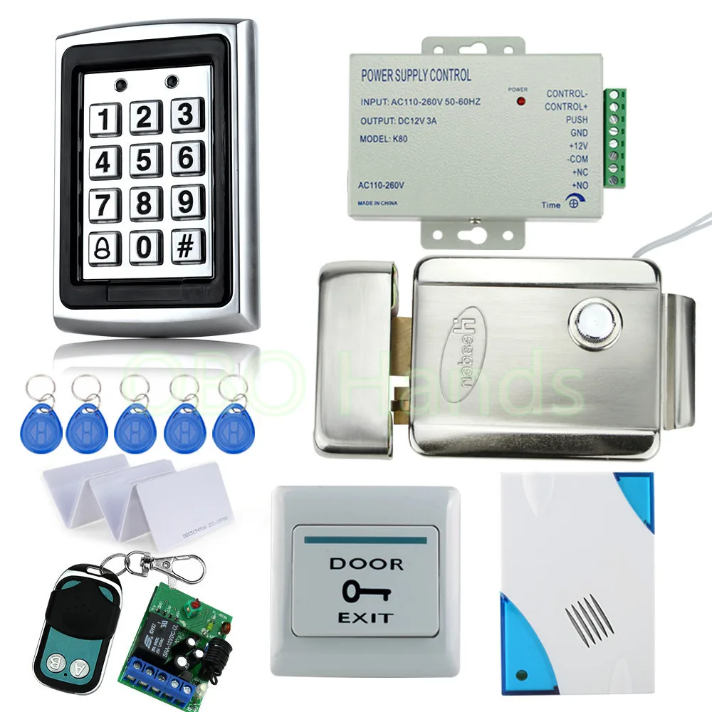 Free Shipping Full door Waterproof Access Control System Kit Set with metal Keypad+Electric Control Lock+Power+Remote+Door bell
Free Shipping Full door Waterproof Access Control System Kit Set with metal Keypad+Electric Control Lock+Power+Remote+Door bell