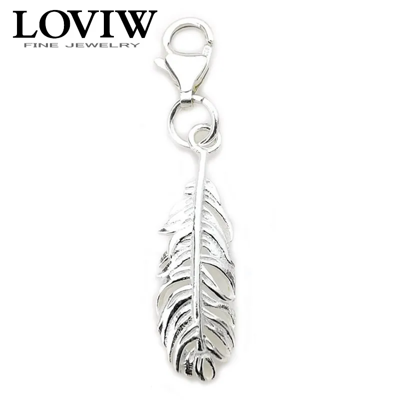 Feather Charm pendant with clasp 925 Sterling Silver new Women thomas style Charms Party Good Jewelry For Man & Ladies DIY Gift
Feather Charm pendant with clasp 925 Sterling Silver new Women thomas style Charms Party Good Jewelry For Man & Ladies DIY Gift