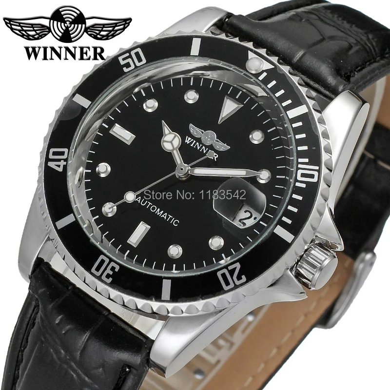 Winner Men's Watches Businessman Style Black Dial Leather Strap Automatic Crystal Wristwatch Color Black WRG8066M3T1
Winner Men's Watches Businessman Style Black Dial Leather Strap Automatic Crystal Wristwatch Color Black WRG8066M3T1