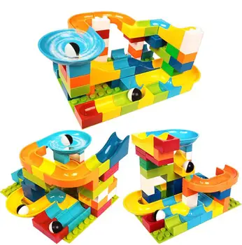 56pcs Marble Race Run Maze Ball Track Building Blocks Plastic Big Size Maze Ball Building Bricks Compatible Duploed
56pcs Marble Race Run Maze Ball Track Building Blocks Plastic Big Size Maze Ball Building Bricks Compatible Duploed
