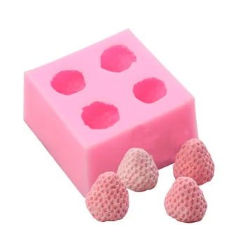 Fondant Mold Four Hole Fruit Cake Mould Aroma Stone Molds Jelly Mold 3D Strawberry Food Grade Silicone DIY Handmade Moulds PRZY
Fondant Mold Four Hole Fruit Cake Mould Aroma Stone Molds Jelly Mold 3D Strawberry Food Grade Silicone DIY Handmade Moulds PRZY