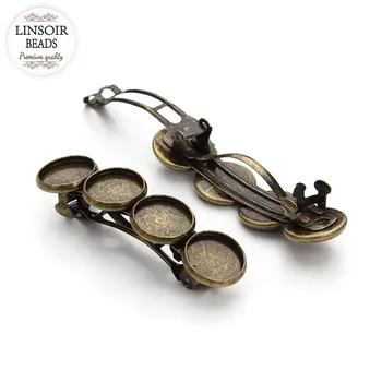 5Pcs/lot 12mm Round Antique Bronze Tone Flat Hairpins Tray Cameo Cabochon Base Setting Hair Clips for DIY Jewelry Making F3164
5Pcs/lot 12mm Round Antique Bronze Tone Flat Hairpins Tray Cameo Cabochon Base Setting Hair Clips for DIY Jewelry Making F3164