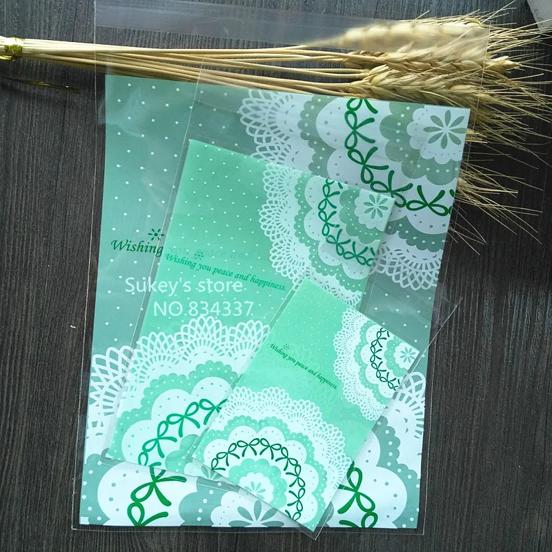 100pcs/lot,Plastic bags,10x15cm green Lace bowknot cookie packaging bags,self-adhesive bags free shipping
100pcs/lot,Plastic bags,10x15cm green Lace bowknot cookie packaging bags,self-adhesive bags free shipping