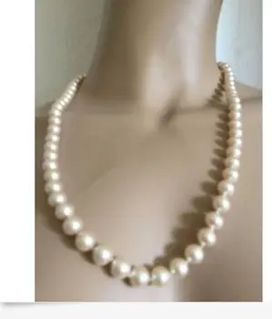 gorgeous AAA9-10mm south sea round white pearl necklace 18inch14K Gold Clasp KKK 
gorgeous AAA9-10mm south sea round white pearl necklace 18inch14K Gold Clasp KKK