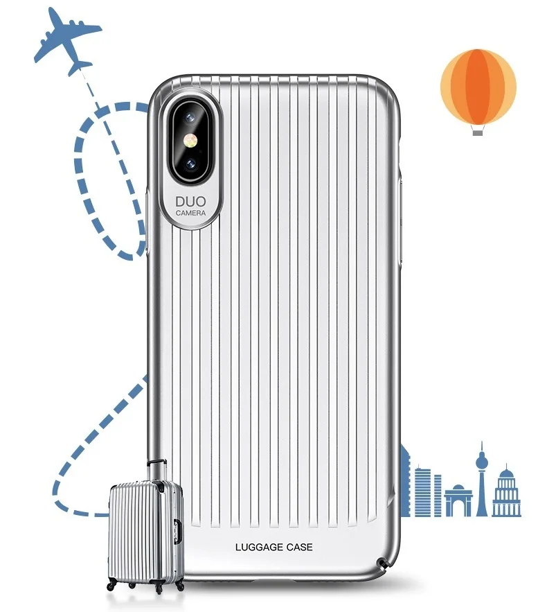 USAMS For Apple iPhone X Trunk Series Hard PC Back Case For iPhone 10 Luxury Luggage Style Phone Cover
USAMS For Apple iPhone X Trunk Series Hard PC Back Case For iPhone 10 Luxury Luggage Style Phone Cover