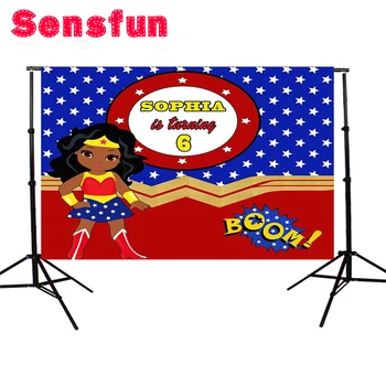 ZY106 Vinyl Newborn Photocall Wonder Woman Birthday Party Custom Photo Backgrounds Backdrops 7x5ft
ZY106 Vinyl Newborn Photocall Wonder Woman Birthday Party Custom Photo Backgrounds Backdrops 7x5ft
