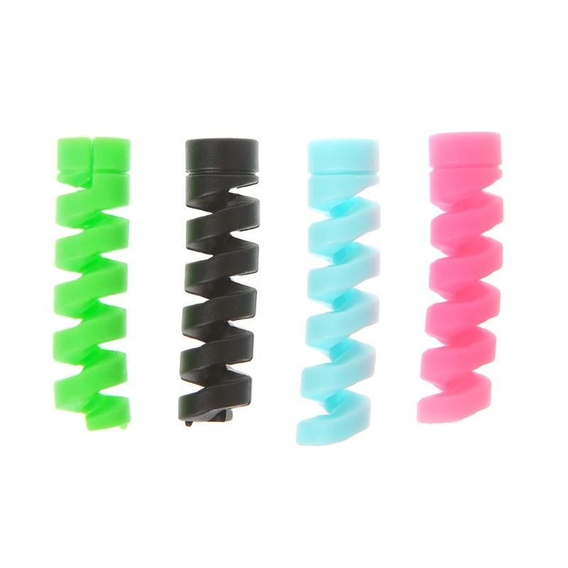 4Pcs/Lot Cable Protector Flexible Silicone Cord Keeper Lightweight Spiral Holder Colorful
4Pcs/Lot Cable Protector Flexible Silicone Cord Keeper Lightweight Spiral Holder Colorful