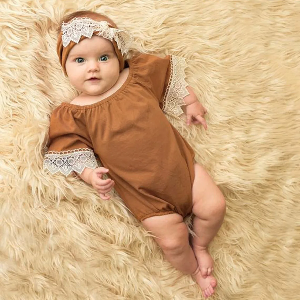 Baby romper Summer Lace Short Sleeve Solid Color Siamese Climbing Suit Wrap Clothing newborn clothes carters babyl#py45US
Baby romper Summer Lace Short Sleeve Solid Color Siamese Climbing Suit Wrap Clothing newborn clothes carters babyl#py45US