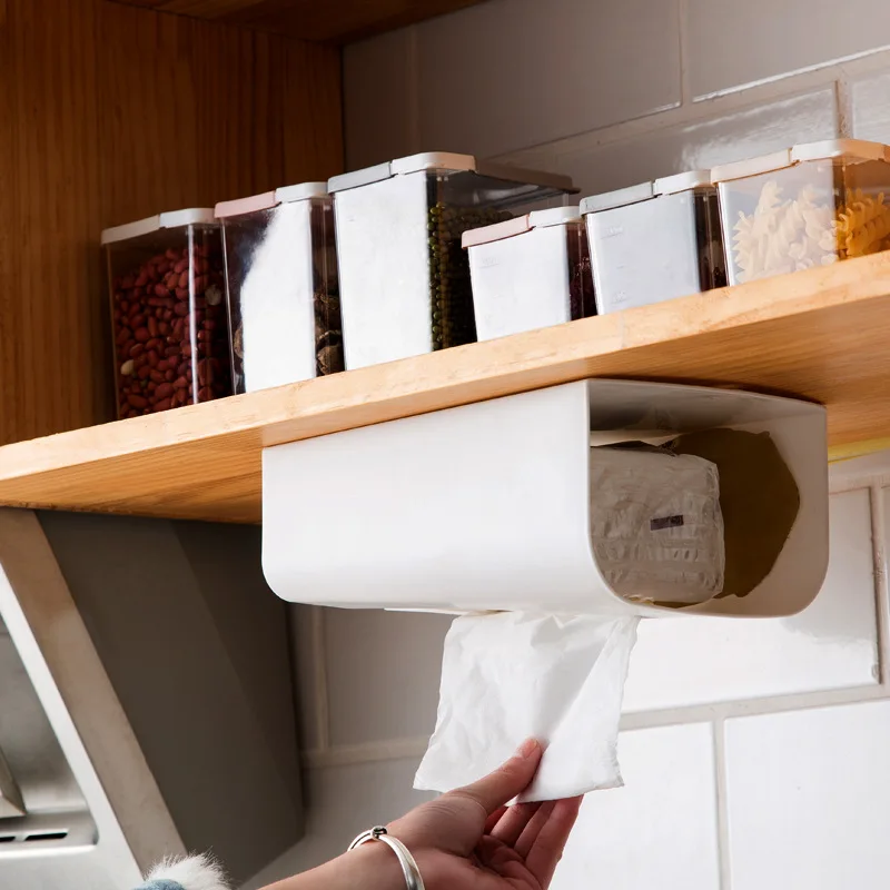 Household Wall-mounted Paper Towel Extraction Box Plastic Garbage Bag Storage Box
Household Wall-mounted Paper Towel Extraction Box Plastic Garbage Bag Storage Box