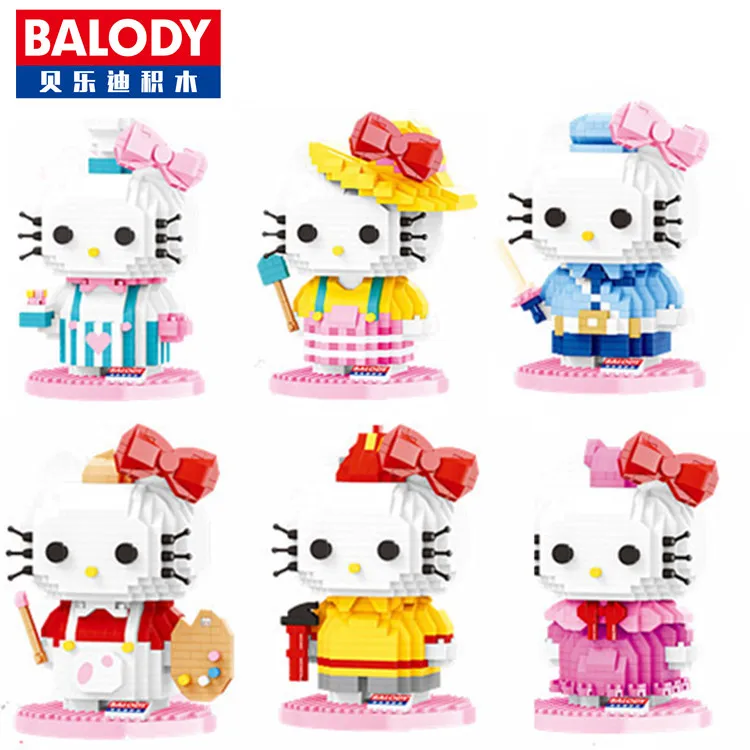 Balody Mini Blocks Cartoon Cat Building Bricks Kitty Micro Blocks Anime model Girls Gift Toys For children 18099
Balody Mini Blocks Cartoon Cat Building Bricks Kitty Micro Blocks Anime model Girls Gift Toys For children 18099
