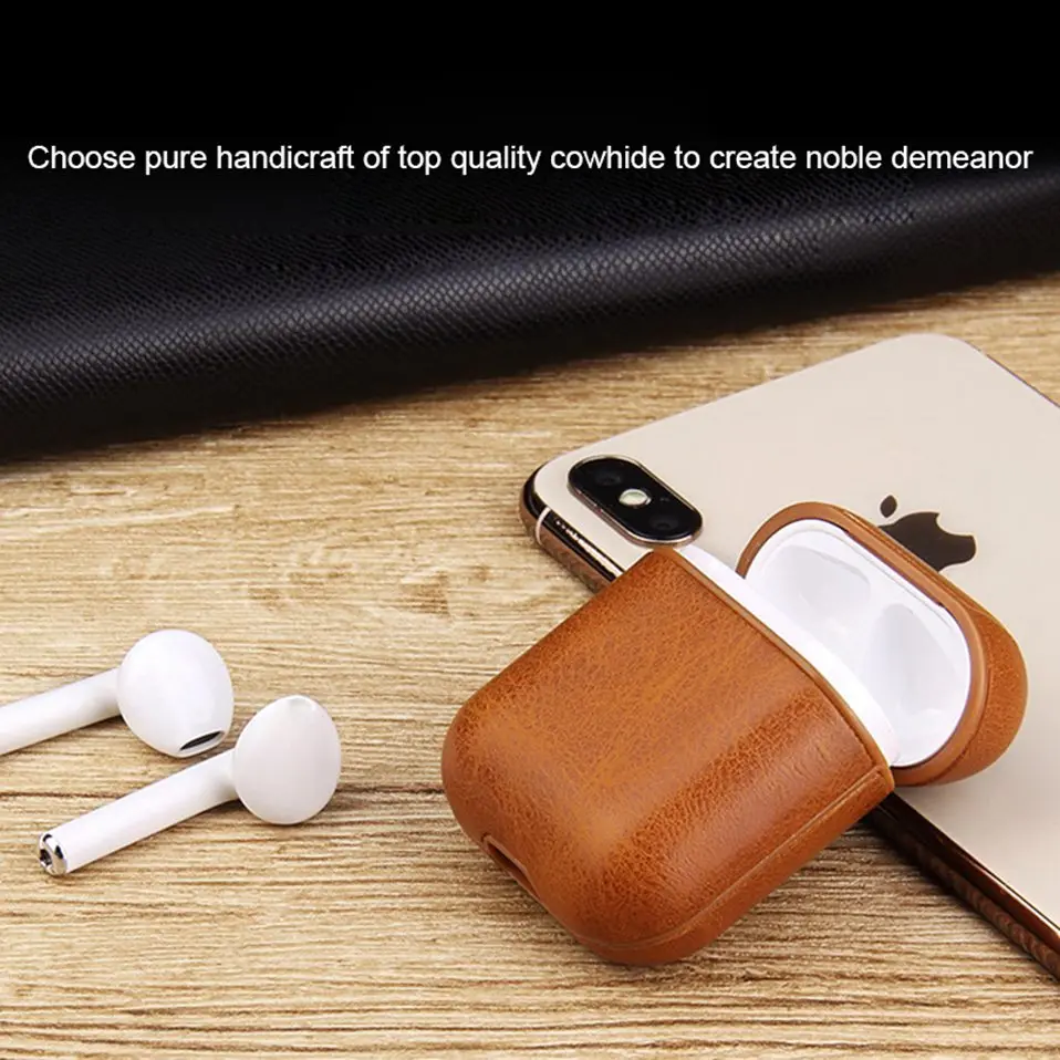 2019 Original TWS Earphone i10 i20 i30 i60 i90 i100 Charging Box Leather Protective Case Shockproof Wireless Earphone Pouch Bags (9)
