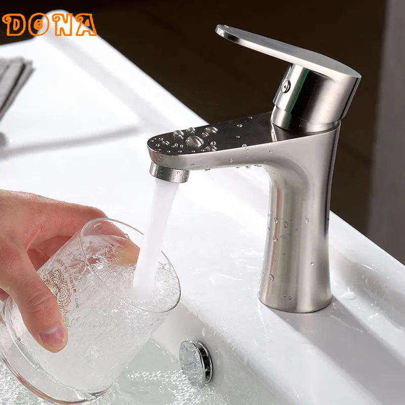 Free Shipping Hot And Cold 304 Stainless Steel Single Handle Bathroom Faucet Hole Basin Unleaded DONA1105
Free Shipping Hot And Cold 304 Stainless Steel Single Handle Bathroom Faucet Hole Basin Unleaded DONA1105