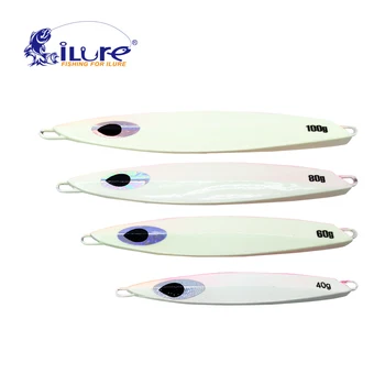 iLure High Quality Metal Bait 40g 60g 80g 100g Luminous Hard Lead Jigging Sea Spoon Artificial bait Boat Fishing Jig Lure
iLure High Quality Metal Bait 40g 60g 80g 100g Luminous Hard Lead Jigging Sea Spoon Artificial bait Boat Fishing Jig Lure