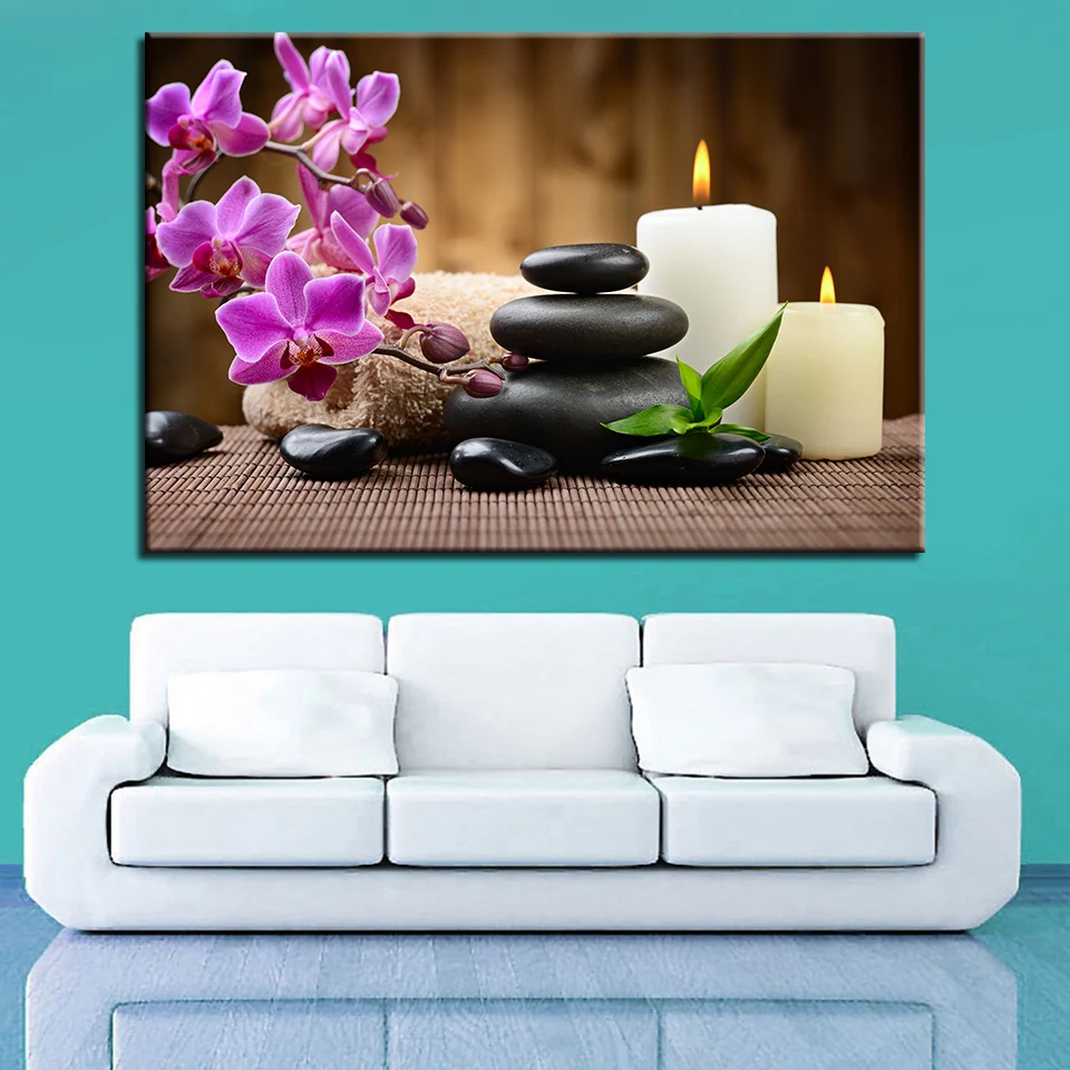 Canvas Paintings Living Room Home Decor 1 Piece/Pcs Orchid Candles Stones Poster HD Print Still Life Pictures Wall Art Framework
Canvas Paintings Living Room Home Decor 1 Piece/Pcs Orchid Candles Stones Poster HD Print Still Life Pictures Wall Art Framework