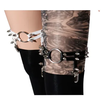 Fashion Harajuku Garters Belts O-ring Rivets Gothic Sexy Rock Punk leather Garters plus size Leg ring thigh suspenders harness
Fashion Harajuku Garters Belts O-ring Rivets Gothic Sexy Rock Punk leather Garters plus size Leg ring thigh suspenders harness
