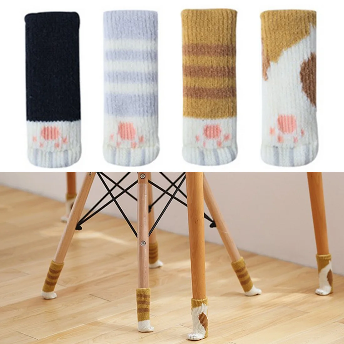 2pcs Leg Furniture Wool Knitting Cover Chair Cat Pads Floor Paw Protector Socks Table
2pcs Leg Furniture Wool Knitting Cover Chair Cat Pads Floor Paw Protector Socks Table