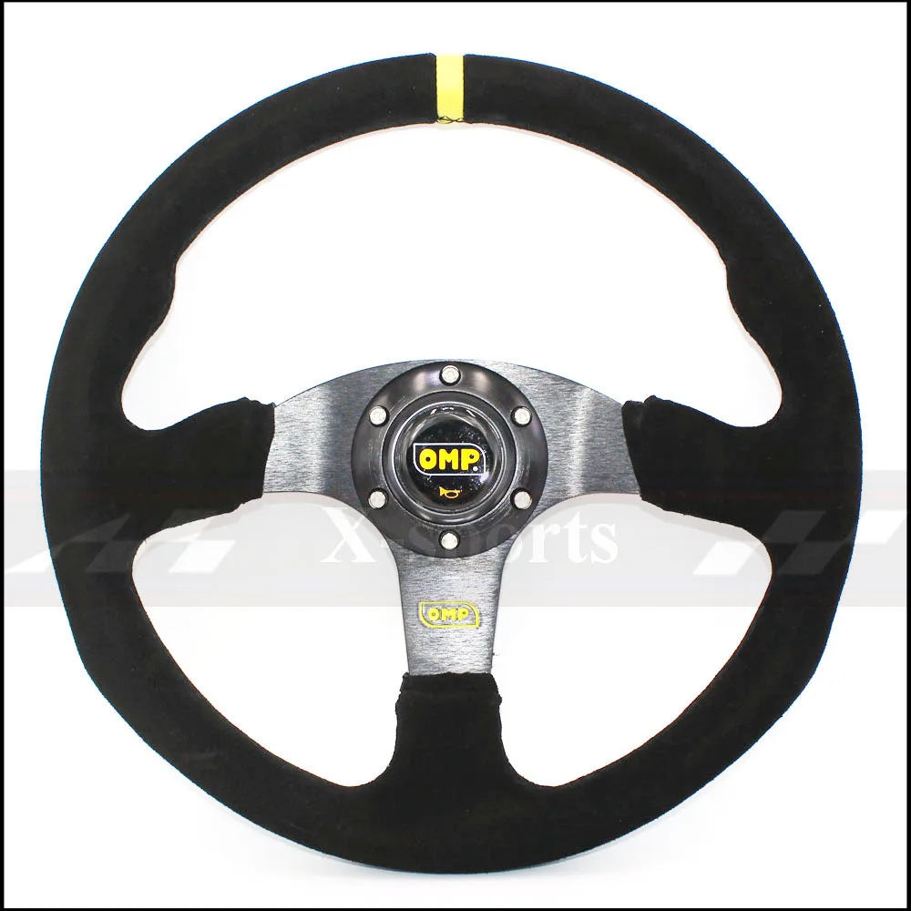 OMP car Sport steering wheel racing type High quality universal 14inches 350MM Aluminum suede black Free shipping
OMP car Sport steering wheel racing type High quality universal 14inches 350MM Aluminum suede black Free shipping