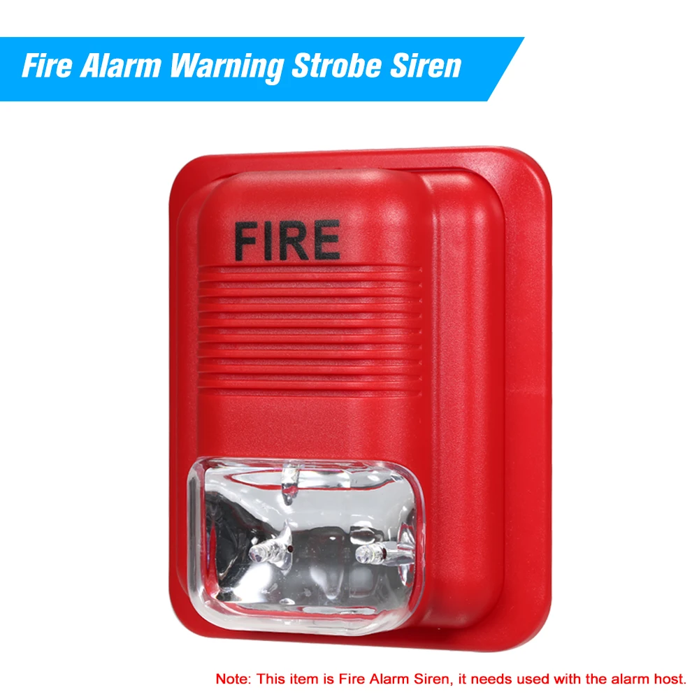 Fire Alarm Warning Strobe Siren Horn Sound & Strobe Alert Security System for Home Office Hotel Restaurant
Fire Alarm Warning Strobe Siren Horn Sound & Strobe Alert Security System for Home Office Hotel Restaurant