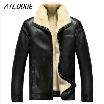 AILOOGE 2018 Hot Sale Brand Winter Thick Leather Garment Casual flocking Leather Jacket Men's Clothing Leather Jacket Men
AILOOGE 2018 Hot Sale Brand Winter Thick Leather Garment Casual flocking Leather Jacket Men's Clothing Leather Jacket Men
