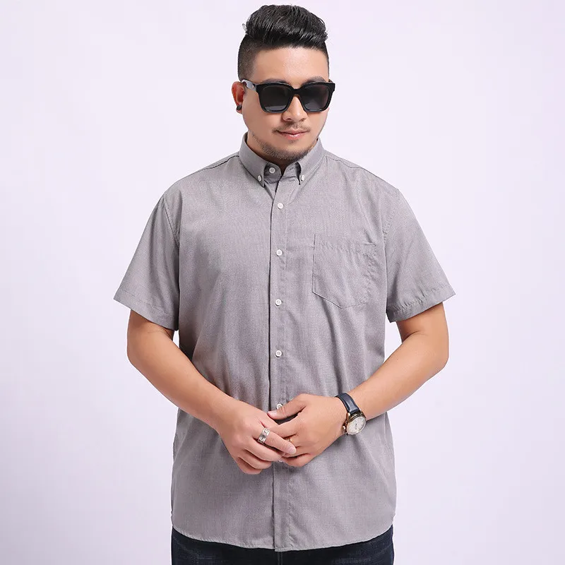 Men's Shirt Summer Large size Short-sleeved Shirt Men's Business Casual Shirt Color: White Light blue Dark blue
Men's Shirt Summer Large size Short-sleeved Shirt Men's Business Casual Shirt Color: White Light blue Dark blue