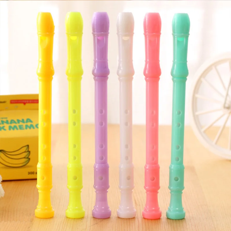 2 pcs/lot Cute Creative Flute Gel Pen Kawaii Candy Color Whistle Pens Can Be Sound Music Novelty Item for Kids Gift Stationery
2 pcs/lot Cute Creative Flute Gel Pen Kawaii Candy Color Whistle Pens Can Be Sound Music Novelty Item for Kids Gift Stationery
