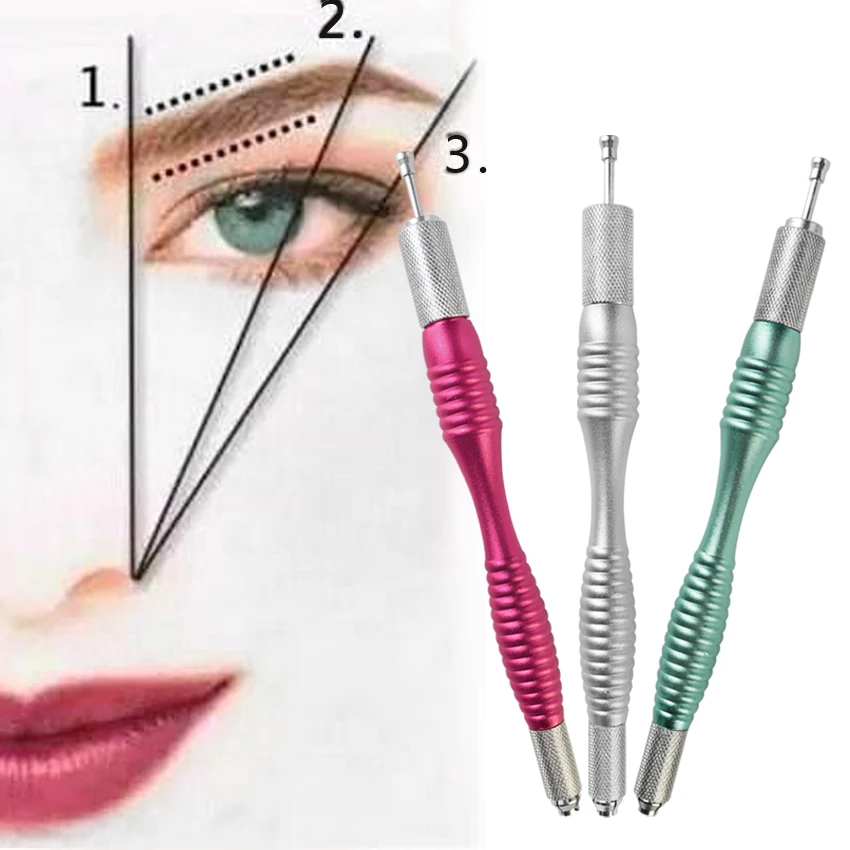 Permanent Makeup Pen One Side Round Curved Blade Other Side Circle 2 Head Microblading Pen Cross Shape Embroidery Eyebrow Lip
Permanent Makeup Pen One Side Round Curved Blade Other Side Circle 2 Head Microblading Pen Cross Shape Embroidery Eyebrow Lip