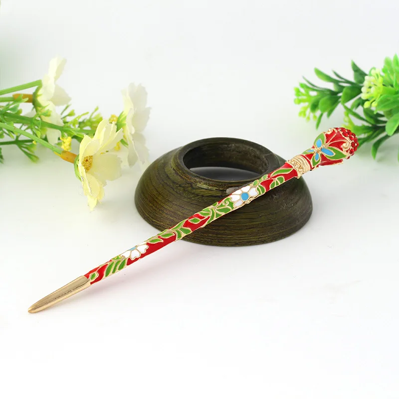 Women Rhinestones Chopsticks Vintage Hairpin Zinc Alloy Cloisonne Hair sticks for Women Girls Hair Accessories Headwear
Women Rhinestones Chopsticks Vintage Hairpin Zinc Alloy Cloisonne Hair sticks for Women Girls Hair Accessories Headwear