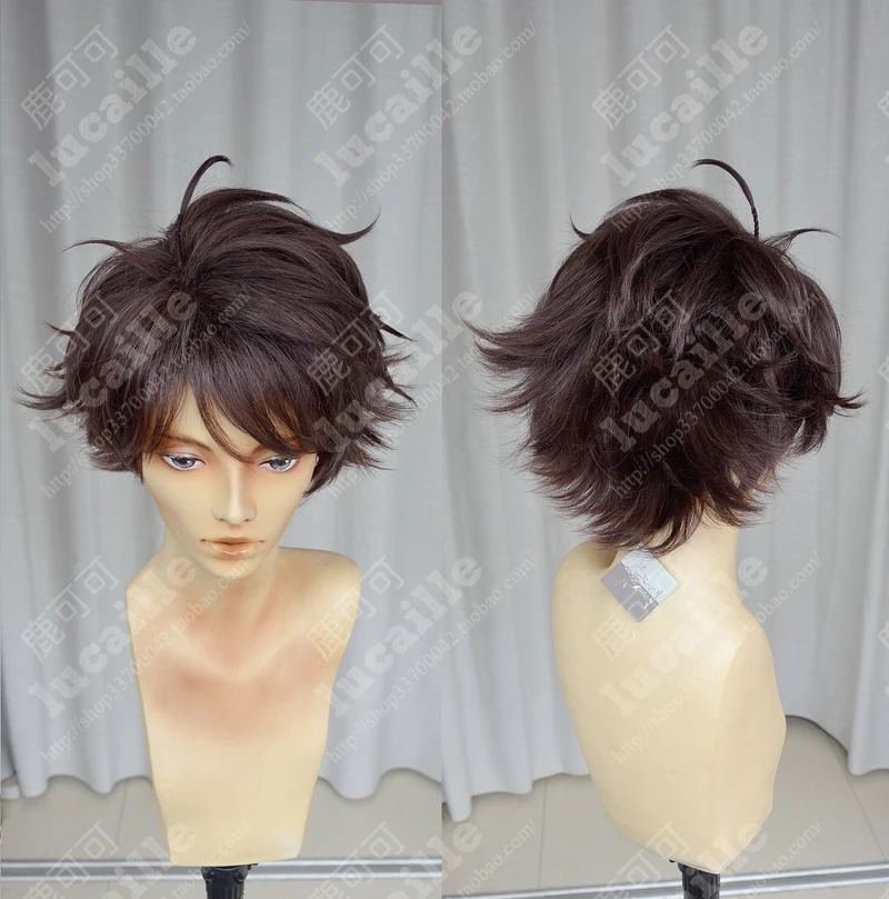 Cosplay&ware Haikyuu Volleyball Toru Oikawa Short Brown Shaggy Layered Tooru Heat Resistant Cosplay Costume Wig 14 Cosplay&ware Haikyuu Volleyball Toru Oikawa Short Brown Shaggy Layered Tooru Heat Resistant Cosplay Costume Wig -Zentai shop online HTB1TKhfisbI8KJjy1zdq6ze1VXaj.jpg