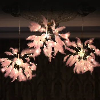 LED String Feather Wing Night Light Wireless Remote Fireworks Shape Pendant Lamp Bedroom Holiday Christmas Decoration
LED String Feather Wing Night Light Wireless Remote Fireworks Shape Pendant Lamp Bedroom Holiday Christmas Decoration