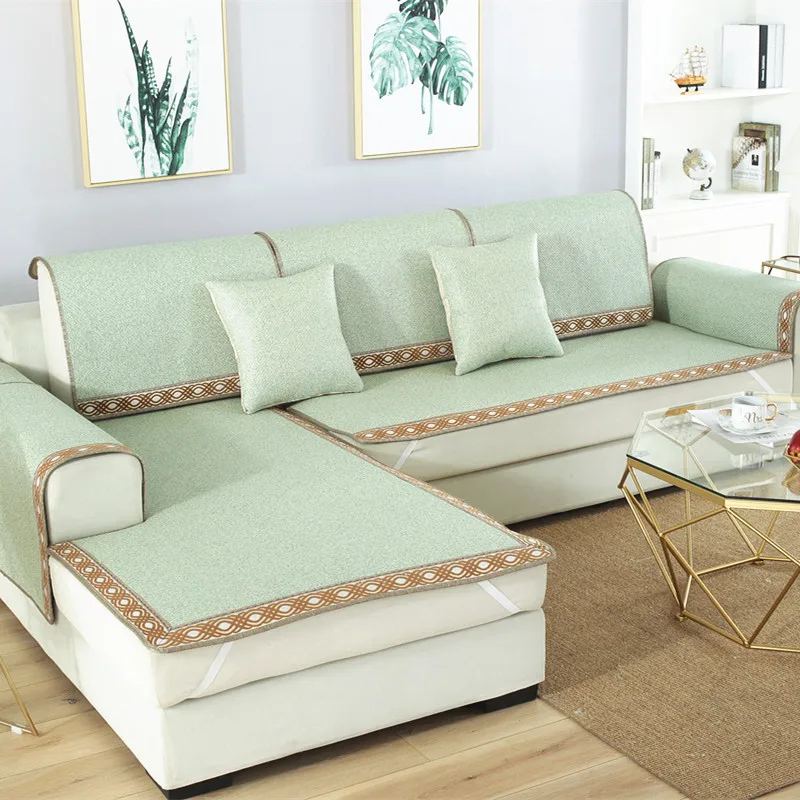 New Summer Mat Sofa Cover Breathable Non-slip Dustproof Cool Pad L-shaped Sofa Seat Cover Home Decoration
New Summer Mat Sofa Cover Breathable Non-slip Dustproof Cool Pad L-shaped Sofa Seat Cover Home Decoration