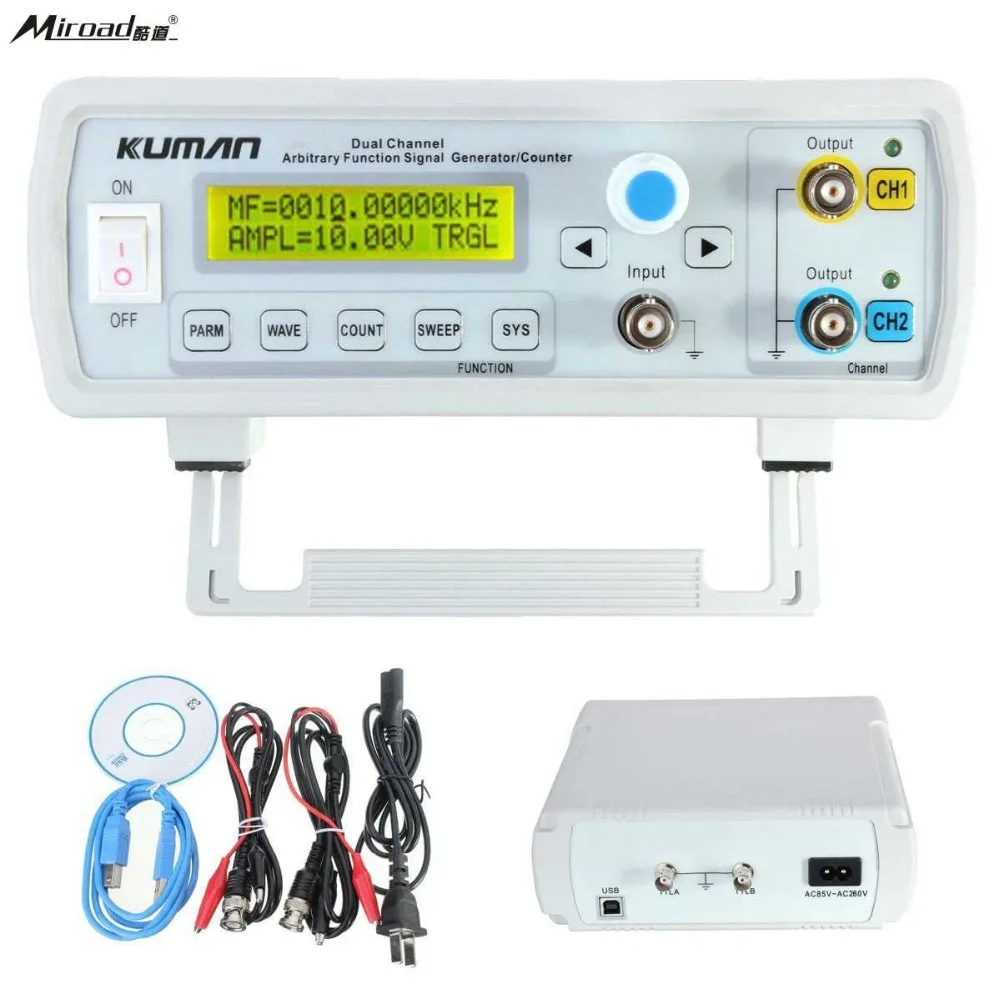 Miroad 24MHz Dual-channel DDS Function Signal Generator, High Precision Arbitray Waveform Generator FY3224S
Miroad 24MHz Dual-channel DDS Function Signal Generator, High Precision Arbitray Waveform Generator FY3224S