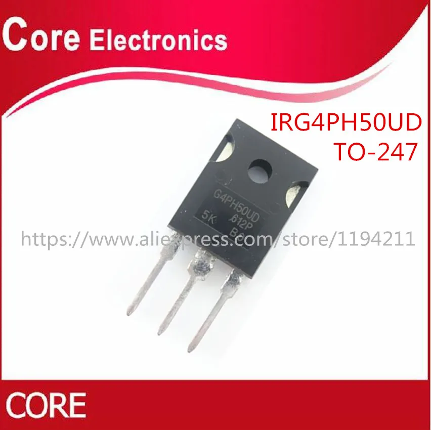 10 шт./лот IRG4PH50UD G4PH50UD с изолированным затвором (IGBT) 1200V TO 247 Новый|Интегральные