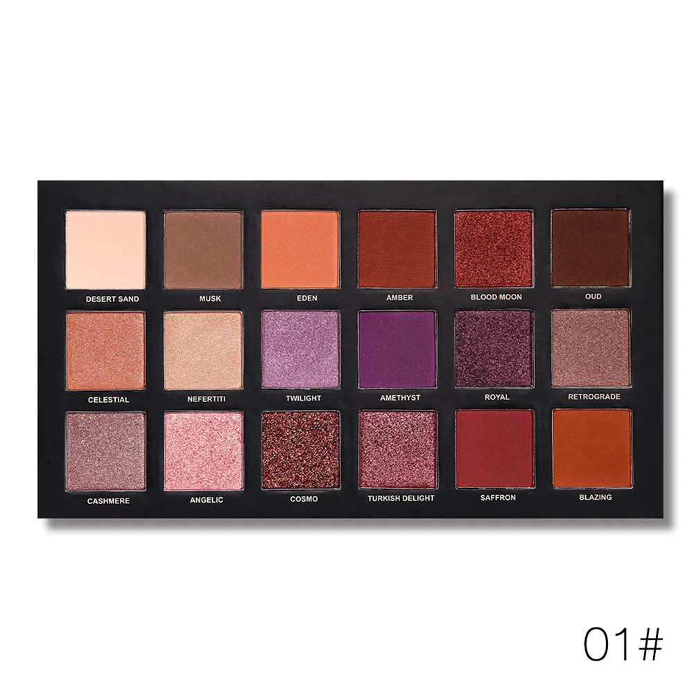 Professional 18 Colors Nude Eyeshadow Pallete Waterproof Shimmer Matte Eye shadow Palette Long Lasting eye glitter Cosmetic
Professional 18 Colors Nude Eyeshadow Pallete Waterproof Shimmer Matte Eye shadow Palette Long Lasting eye glitter Cosmetic