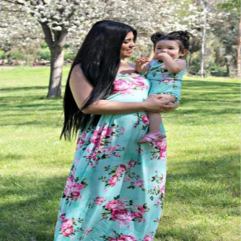 Mother Daughter Dress Clothes Rose Flowers Prints Family Matching Outfits Mom Girl Dresses Europe and America Family Look Summer
Mother Daughter Dress Clothes Rose Flowers Prints Family Matching Outfits Mom Girl Dresses Europe and America Family Look Summer